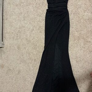 Windsor Black Sparkle Maxi Dress